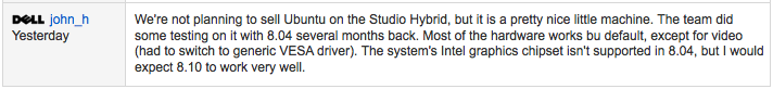 Posted 01 Aug 2008 on Dell's IdeaStorm. 